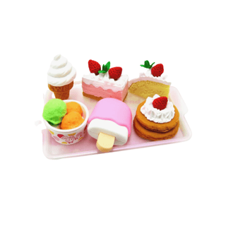 Japanese Iwako Cake & Ice Cream Eraser Set