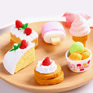 Japanese Iwako Cake & Ice Cream Eraser Set on Design Life Kids