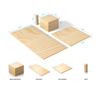 Just Blocks-Natural Wood Building Blocks on Design Life Kids
