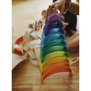 Kinderfeets-Rainbow Wooden Arches Set on Design Life Kids