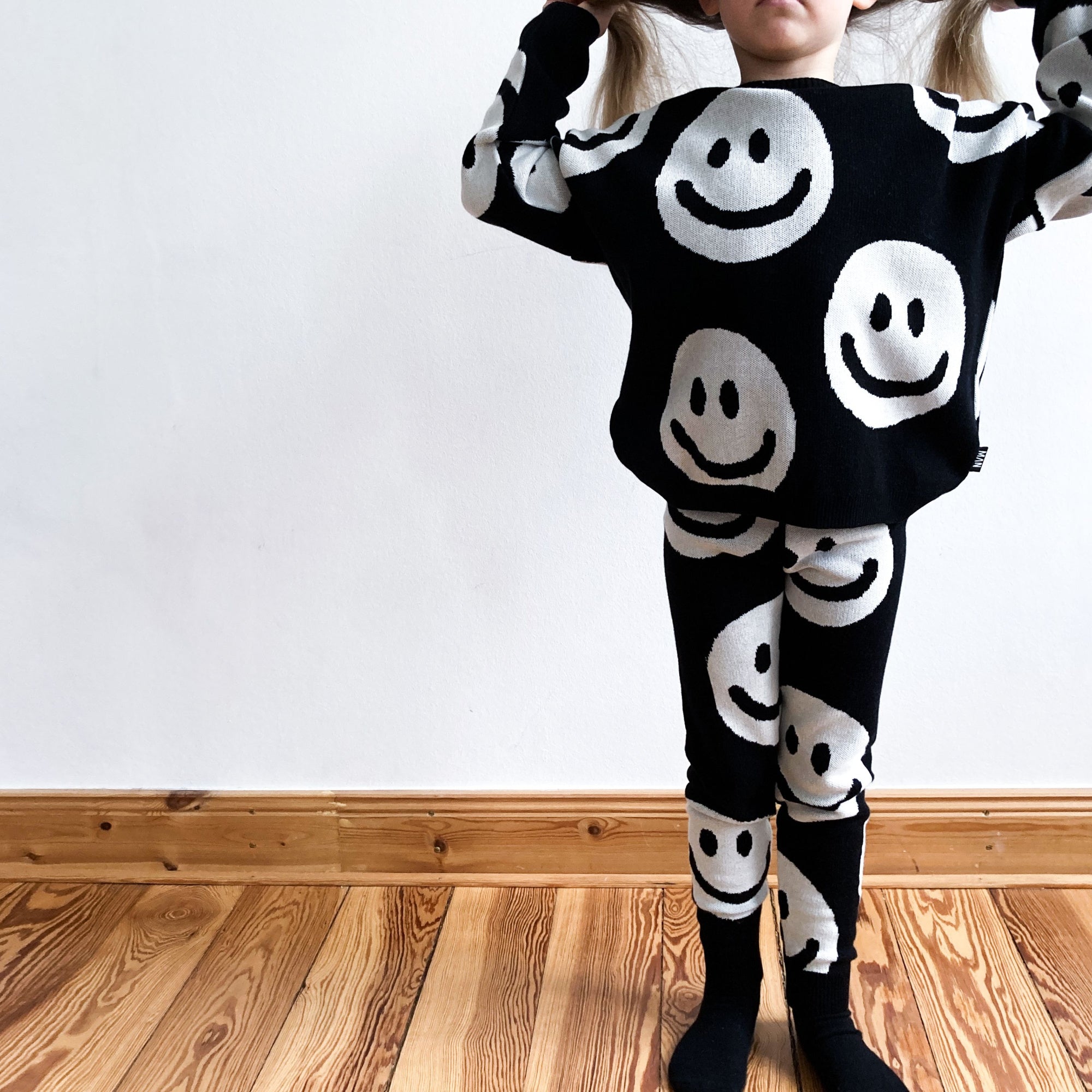 Little Man Happy Knit Leggings for Kids on DLK – Design Life Kids