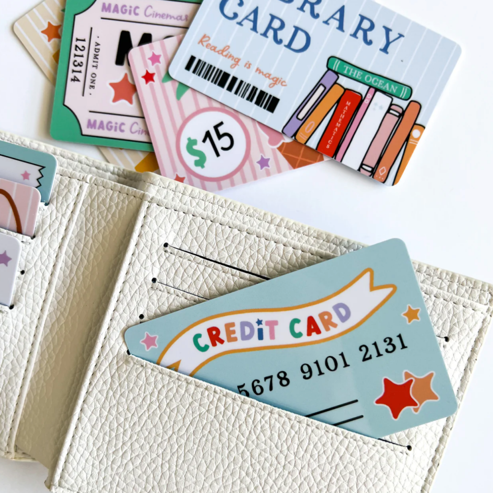 Pretend Play Wallet & Credit Card Set on DLK – Design Life Kids pretend-play-wallet-credit-card-set-on-dlk-design-life-kids