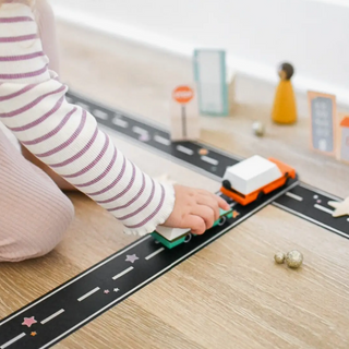 Black Play Road Tape for Toy Cars and Imaginative Play on DLK
