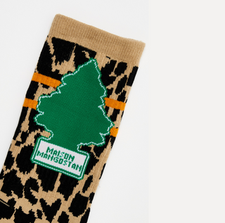 Maison Mangostan Pine Socks Leopard on Design Life Kids
