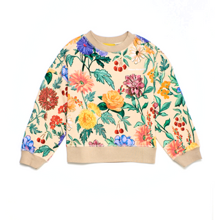 Maison Mangostan Vintage Flowers Sweatshirt on Design Life Kids