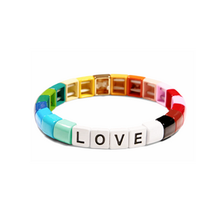 Love Rainbow Beaded Bracelet on DLK