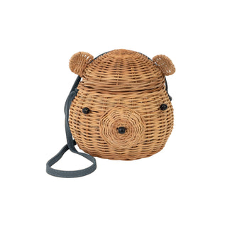 Meri Meri Rattan Bear Bag on Design Life Kids
