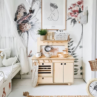 Midmini-Zoe Wooden Play Kitchen on Design Life Kids