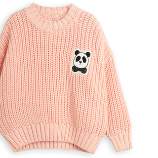 Mini Rodini-Panda Knitted Sweater on Design Life Kids