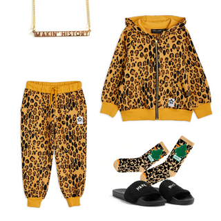 Basic Leopard Sweatpants Mini Rodini on Design Life Kids
