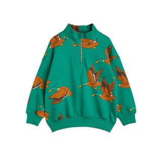 Ducks AOP Half Zip Sweatshirt Mini Rodini on Design Life Kids