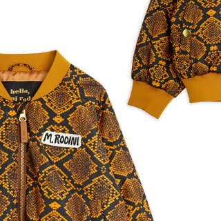 Mini Rodini Snake Skin Baseball Jacket on Design Life Kids