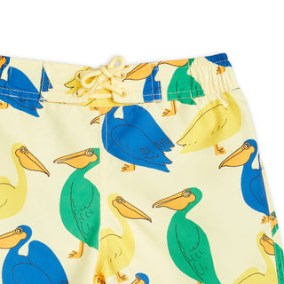 Mini Rodini Pelican AOP Swim Shorts for kids on DLK