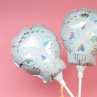 Mini Sugar Skull Balloon Wands