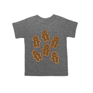 Kawaii Style Christmas Gingerbread Man Tee Shirt for Baby and Kids
