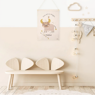 Nattiot Canvas Zodiac Wall Art for Playrooms and Bedrooms