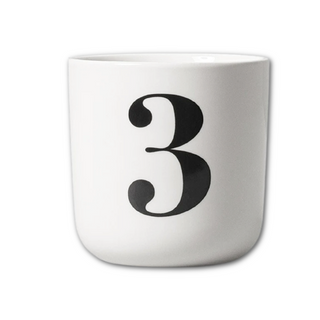Porcelain Number Cups on DLK