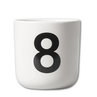 Porcelain Number Cups on DLK