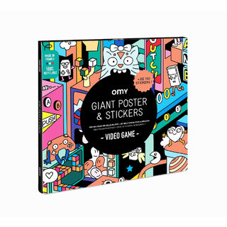 OMY-Giant Sticker Poster - Video Games on Design Life Kids