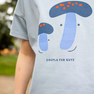 Olive and the Captain Mushroom Fun Guys Relaxed Tee for kids on DLK
