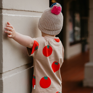 Olive and the Captain Garden Tomato Relaxed Tee for kids on DLK