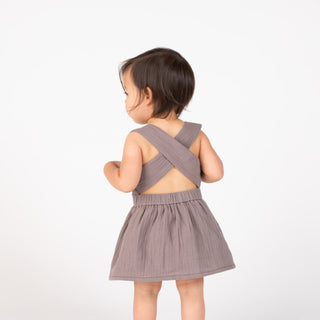 OMAMIMINI-Pinafore Gauze Dress on Design Life Kids