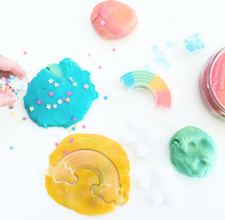 Make A Rainbow Playdough Kit on DLK