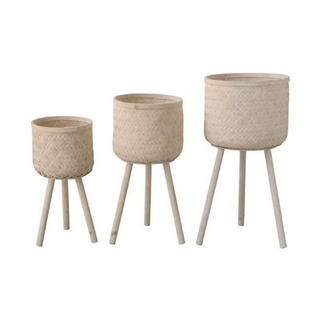 Bloomingville-Woven Bamboo Basket Set on Design Life Kids