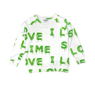 Romey Loves Lulu-I Love Slime Sweatshirt on Design Life Kids