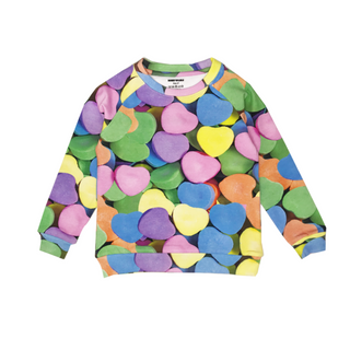 Romey Loves Lulu-Candy Hearts Sweatshirt on Design Life Kids