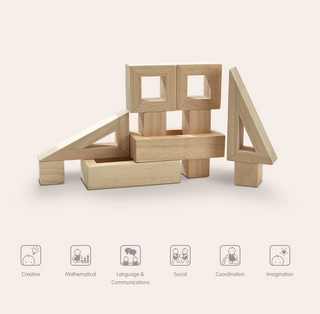 Plan Toys-Hollow Blocks on Design Life Kids