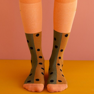 Sticky Lemon-Sprinkles Knee High Socks on Design Life Kids