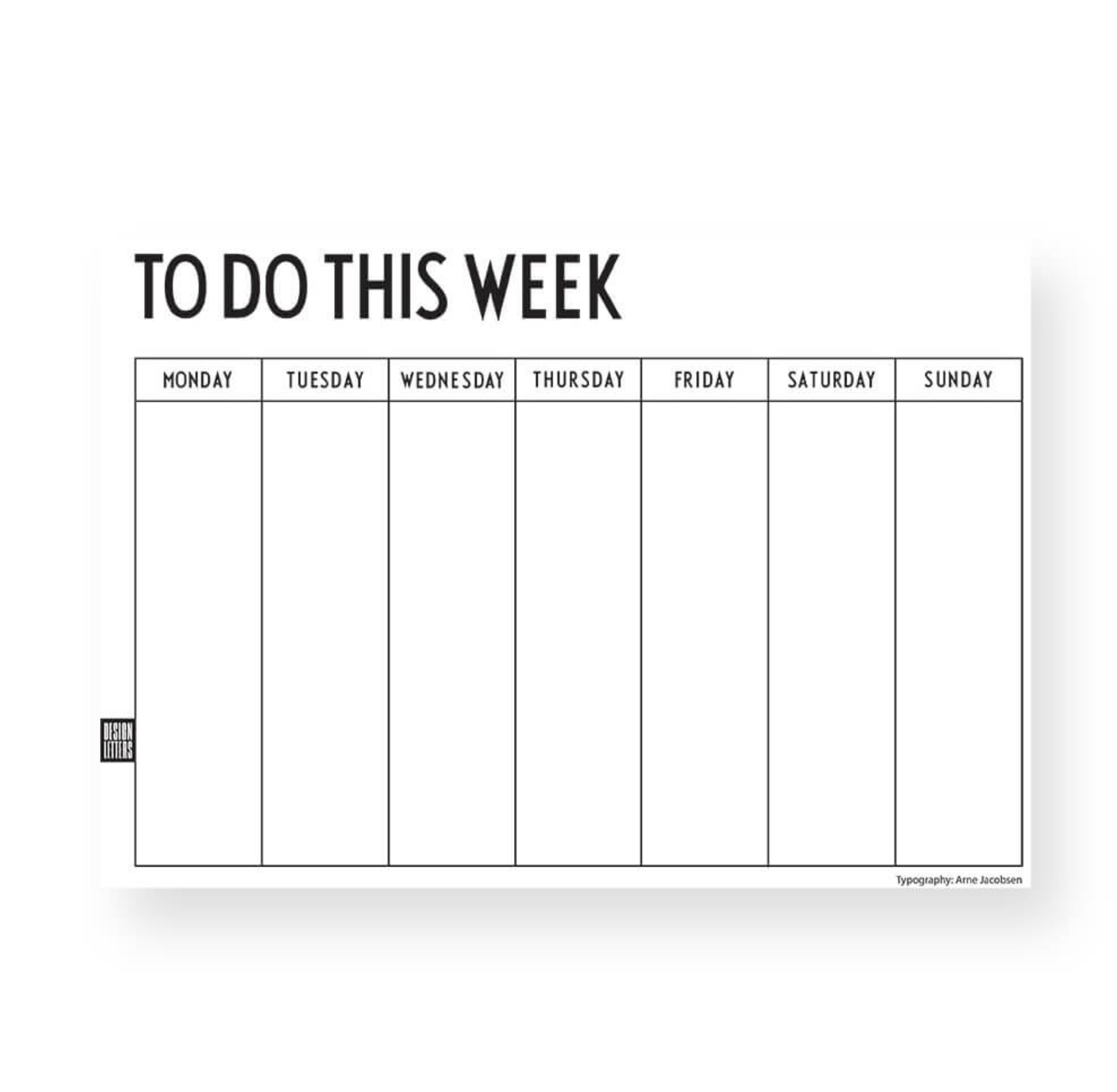 Design Letters Weekly Planner - Other Calendars