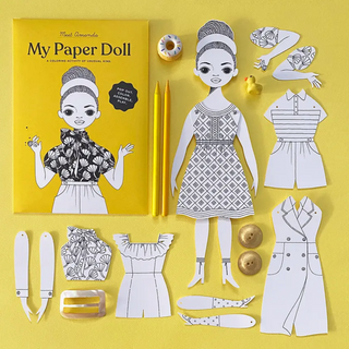 Of Unusual Kind-Coloring Paper Doll Kit on Design Life Kids