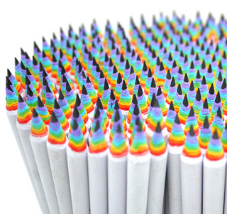 DUNCAN SHOTTON-Rainbow Pencils on Design Life Kids