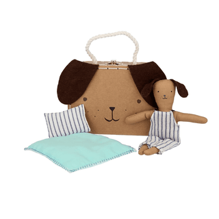 MERI MERI-Stripy Puppy Mini Suitcase Doll on Design Life Kids