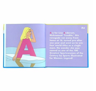 Alphabet Legends-Surfing Legends Legends Alphabet Book on Design Life Kids