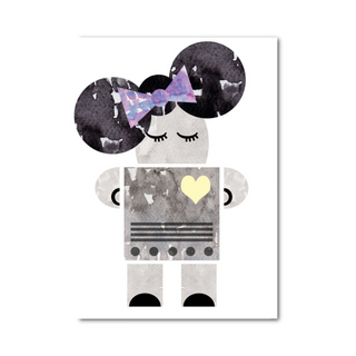 WONDER & RAH-Missy Robot Print on Design Life Kids