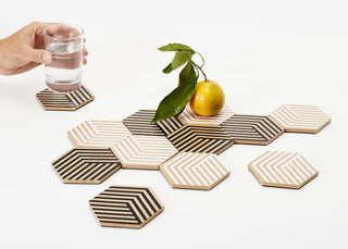 AREAWARE-Optic Table Tile Coasters on Design Life Kids