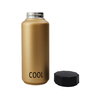 DESIGN LETTERS-Gold Thermo Bottle on Design Life Kids