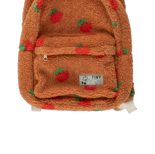 Tiny Cottons Apples Sherpa Backpack on Design Life Kids