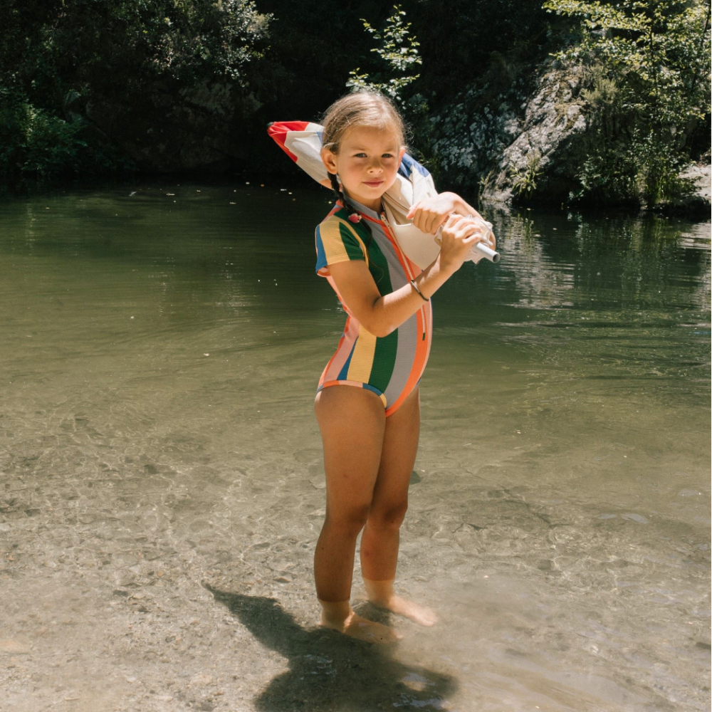 Tinycottons Multicolor Stripes Swimsuit on DLK. Shop the collection. –  Design Life Kids