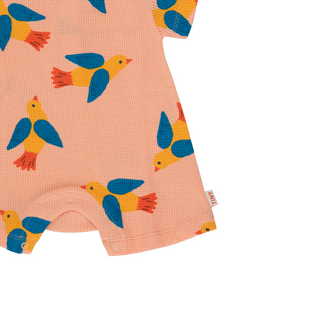 Tinycottons Baby Birds Romper on Design Life Kids