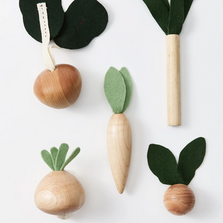 MILTON & GOOSE-Wooden Veggies Play Food Set on Design Life Kids
