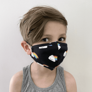 WHISTLE & FLUTE-Rainbow Face Mask on Design Life Kids