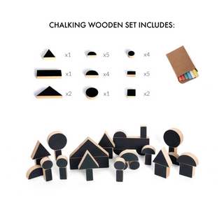 Wodibow-Chalking Wooden Set on Design Life Kids