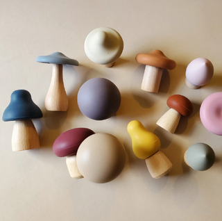 Wooden Mushroom Toys on Design LIfe Kids