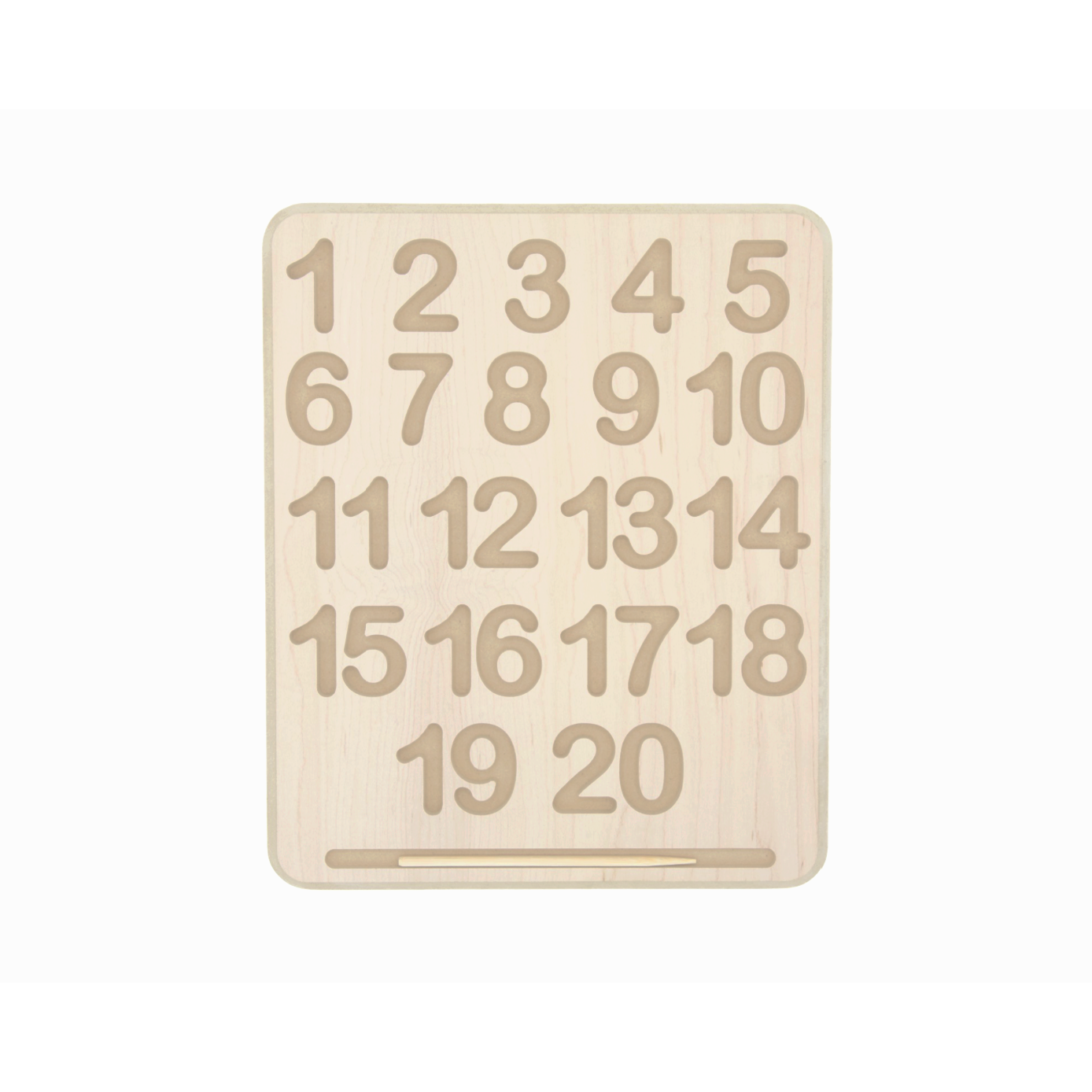 Wooden Tracing Board - Numbers