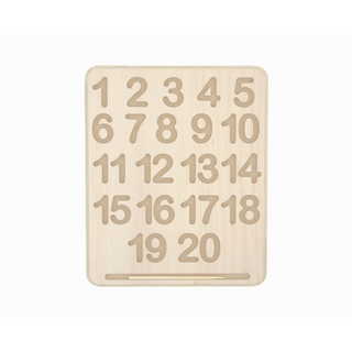 Begin Again-Wooden Numbers Tracing Board on Design Life Kids