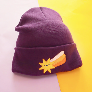 Shooting Star Embroidered Beanie